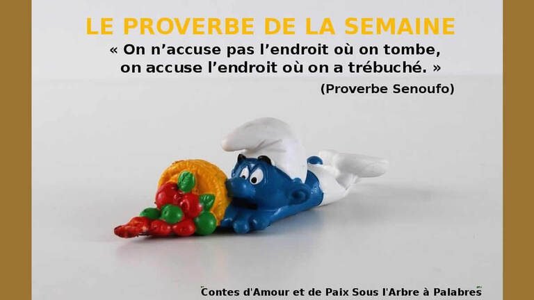 Proverbe Senoufo – L’endroit où on tombe