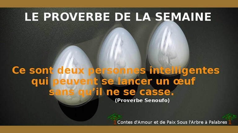 Proverbe Sénoufo – Deux personnes intelligentes