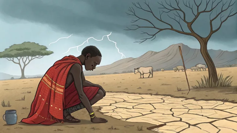 "Mythe Massaï Tambour de la pluie"